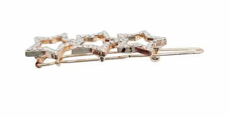 Haarspeld Clip Sterren Strass Koper Goud