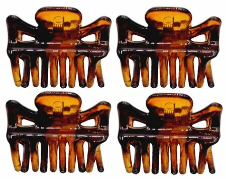 Haarspeld Klemmen Recht 3cm Bruin