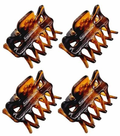 Haarspeld Klemmen Recht 3cm Bruin
