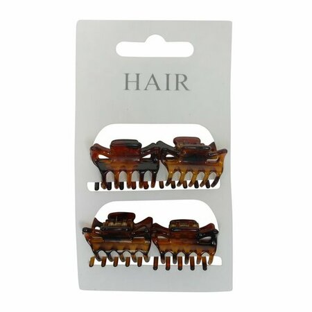Haarspeld Klemmen Recht 3cm Bruin