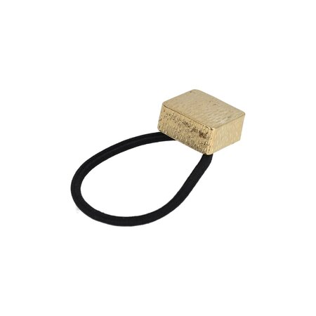 Haarelastiek Vierkant Ribbel Cuff Ornament Goud
