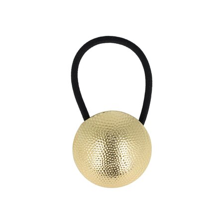 Haarelastiek Cirkel Ribbel Cuff Ornament Goud