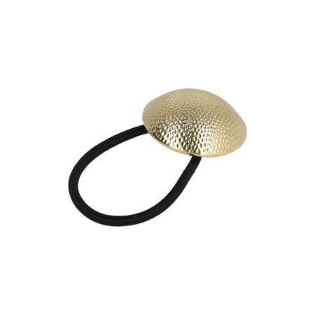 Haarelastiek Cirkel Ribbel Cuff Ornament Goud