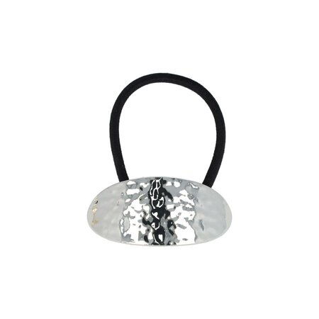 Haarelastiek Ovaal Hamerslag Cuff Ornament Zilver