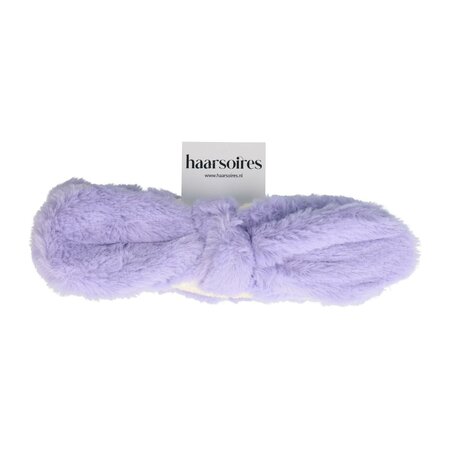Haarband Make-up Furry Strik Paars