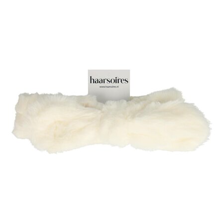 Haarband Make-up Furry Strik Creme