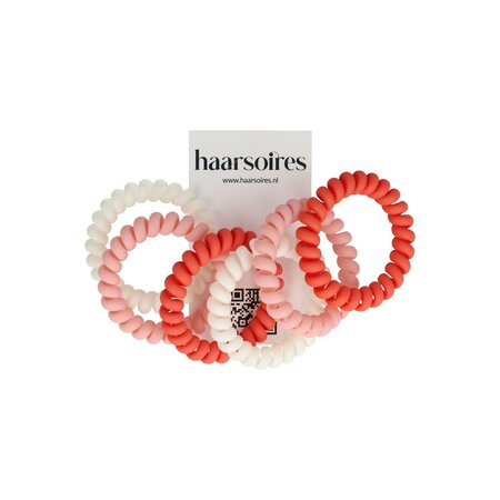 Invisibobble Haarelastiek 5cm Matte Kleuren Wit Roze