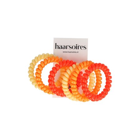 Invisibobble Haarelastiek 5cm Glans Kleuren Geel Oranje