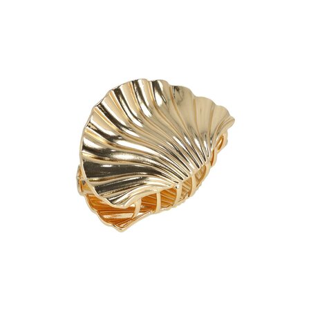 Haarklem Schelp Metaal 5,5cm Goud