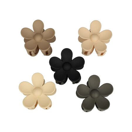 HaarKlemmen Set XL Bloem 8cm Naturel
