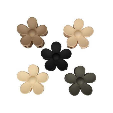 HaarKlemmen Set XL Bloem 8cm Naturel