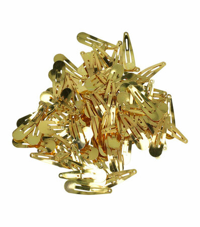 Haarspeld Klikklak 4cm Goud 100 Stuks