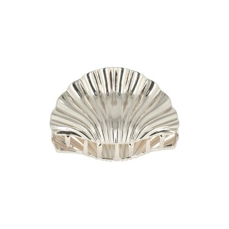 Haarklem Schelp Metaal 5,5cm Zilver