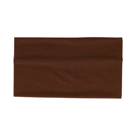 Haarband Basic 11cm Effen Stof Bruin