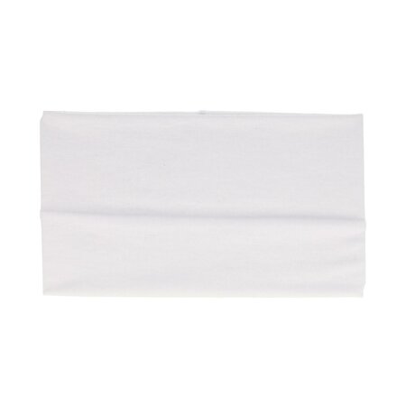 Haarband Basic 11cm Effen Stof Wit