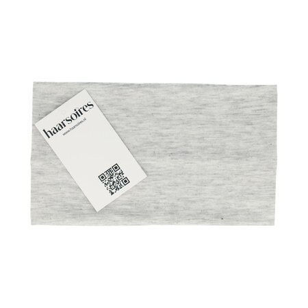 Haarband Basic 11cm Effen Stof Grijs