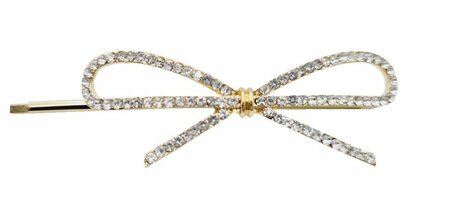 Haarspeld Schuifspeldjes Strik Strass Goud