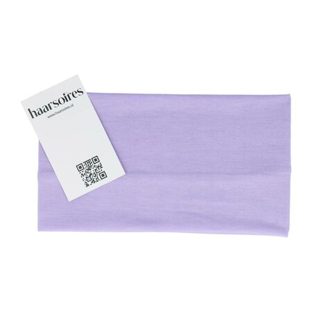 Haarband Basic 11cm Effen Stof Lila Paars