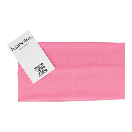 Haarband Basic 11cm Effen Stof Fuchsia Roze