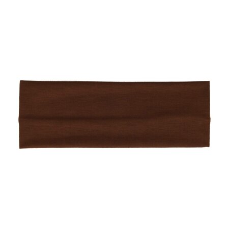 Haarband Basic 7cm Effen Stof Bruin