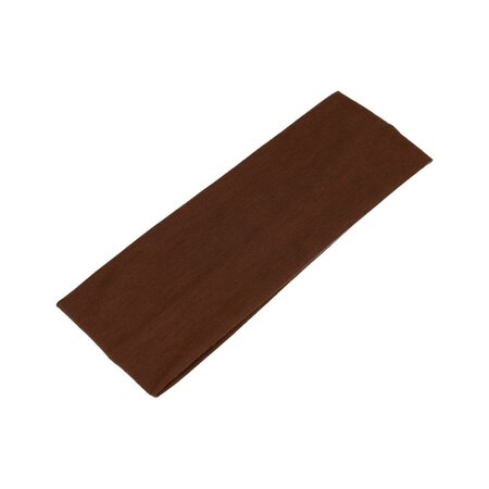 Haarband Basic 7cm Effen Stof Bruin