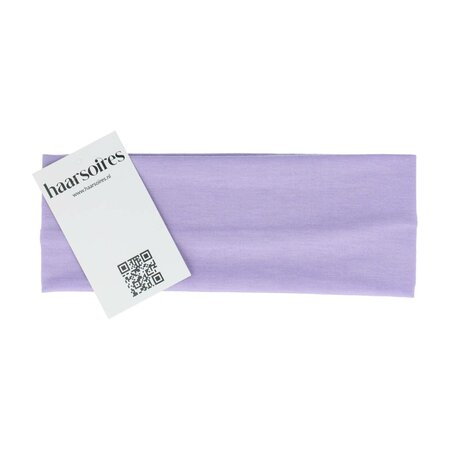 Haarband Basic 7cm Effen Stof Lila Paars