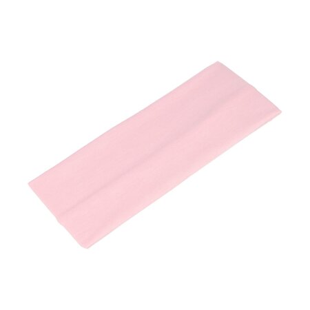 Haarband Basic 7cm Effen Stof Licht Roze