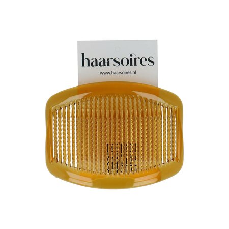 Haarkammen Opsteek Set Rond Fijne Tand 9cm Bruin