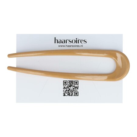 Haarpin Knot Kunststof 11cm Beige