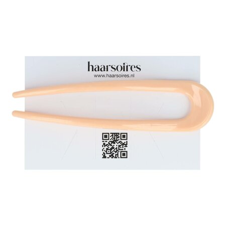Haarpin Knot Kunststof 11cm Zalm Roze