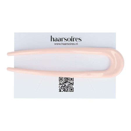 Haarpin Knot Kunststof 11cm Licht Roze