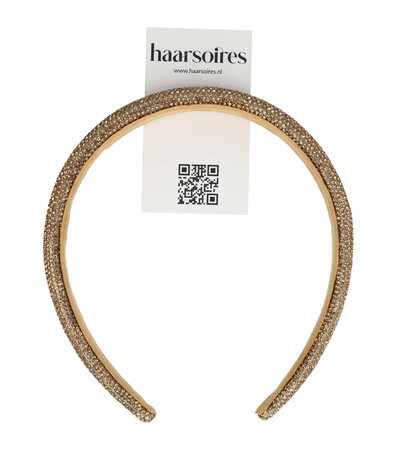 Diadeem Glitter 1,5cm Goud