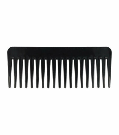 Grove Kam Brede Tand 15cm Zwart