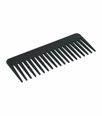 Grove Kam Brede Tand 15cm Zwart