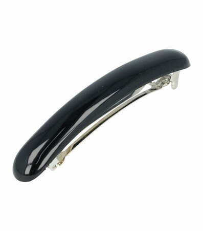 Haarspeld Recht Smal Afgerond 10cm Zwart