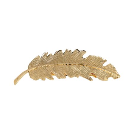 Haarspeld Veer 9cm Goud