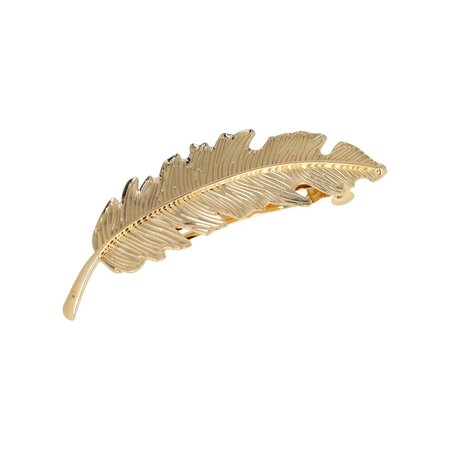 Haarspeld Veer 9cm Goud