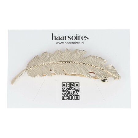 Haarspeld Veer 9cm Zilver