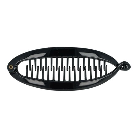 Haarspeld Bananenklem Basic 11cm Zwart
