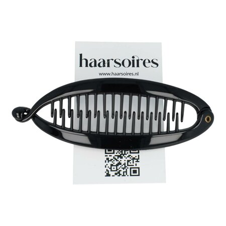 Haarspeld Bananenklem Basic 11cm Zwart