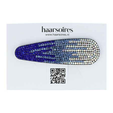 Klikklak Haarspeld Glitter 8cm Blauw