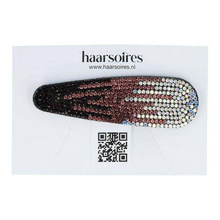 Klikklak Haarspeld Glitter 8cm Bruin