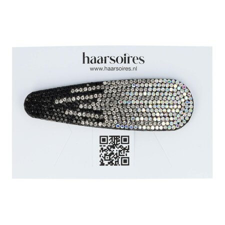 Klikklak Haarspeld Glitter 8cm Zwart