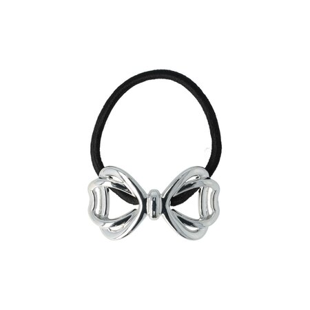 Haarelastiek Strik Cuff Ornament Zilver