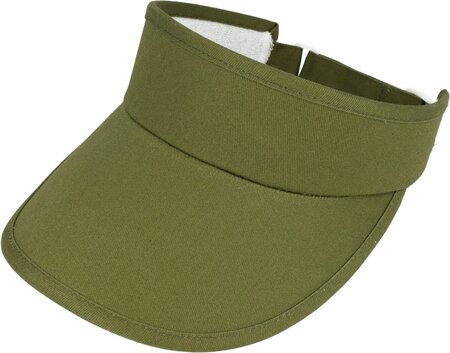 Zonneklep Stevige Klep Verstelbaar 54cm - 59cm Groen