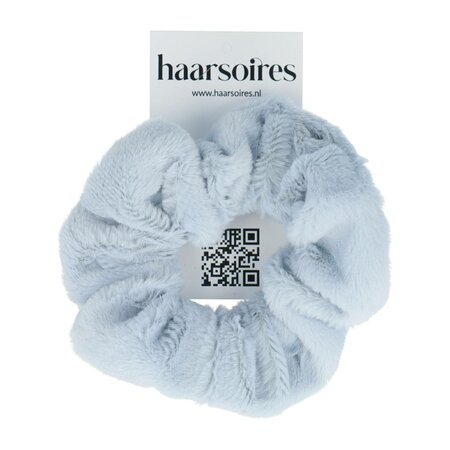 Scrunchie Teddy 10cm Licht Blauw