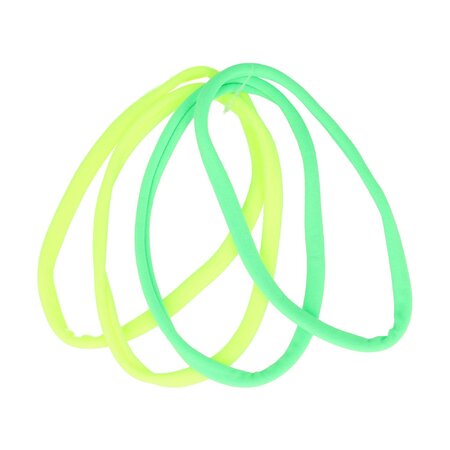 Haarband Endless Sport Elastiek Nylon 4 Stuks Geel Groen