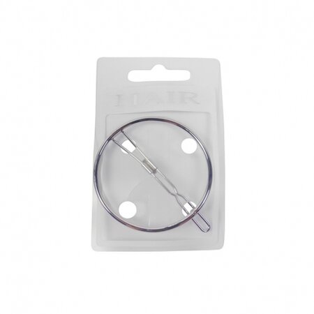 Haarspeld Clip Cirkel Zilver