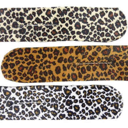 Knotrolband Groot Velvet Panter Print