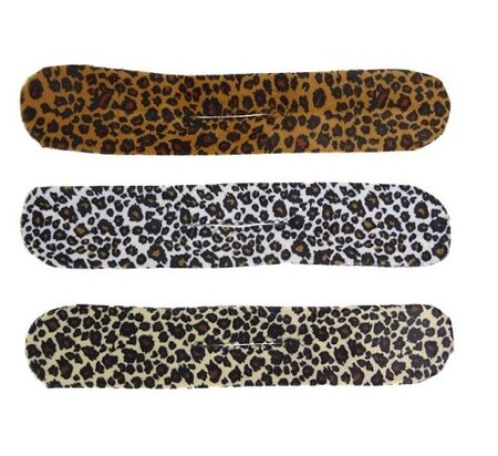 Knotrolband Groot Velvet Panter Print